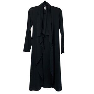 City of Angels Black Long Sleeve Lightweight Trench Coat Jacket Belted Small